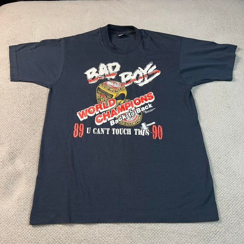 Vintage 1990s Detroit pistons bad boys tee Size large